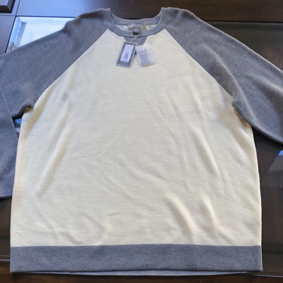 Host Pick Daniel Cremieux Signature Wool Raglan Colorblock Crew Neck Sweater - Picture 4 of 8